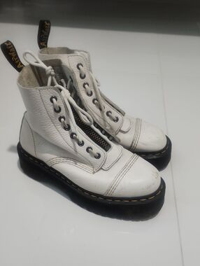 Dr. Martens Sinclair Platform Lace-Up Boots with Black Sole